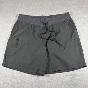 Columbia Mens XL Gray Active Hiking Shorts Drawstring Cargo Pocket XK0796